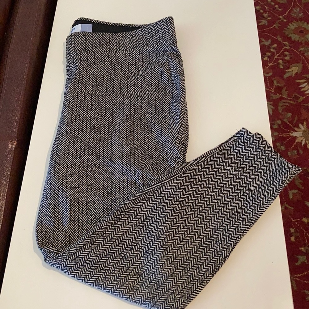 Old Navy Brown and Black Patterned Heavy Leggings